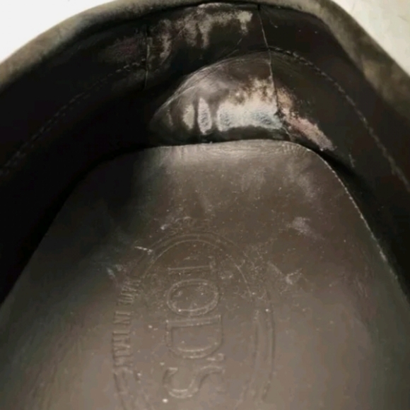 Tod's Italy Dark Brown Suede Slip On Round Toe Penny Dress Loafers 9.5 - Picture 6 of 6